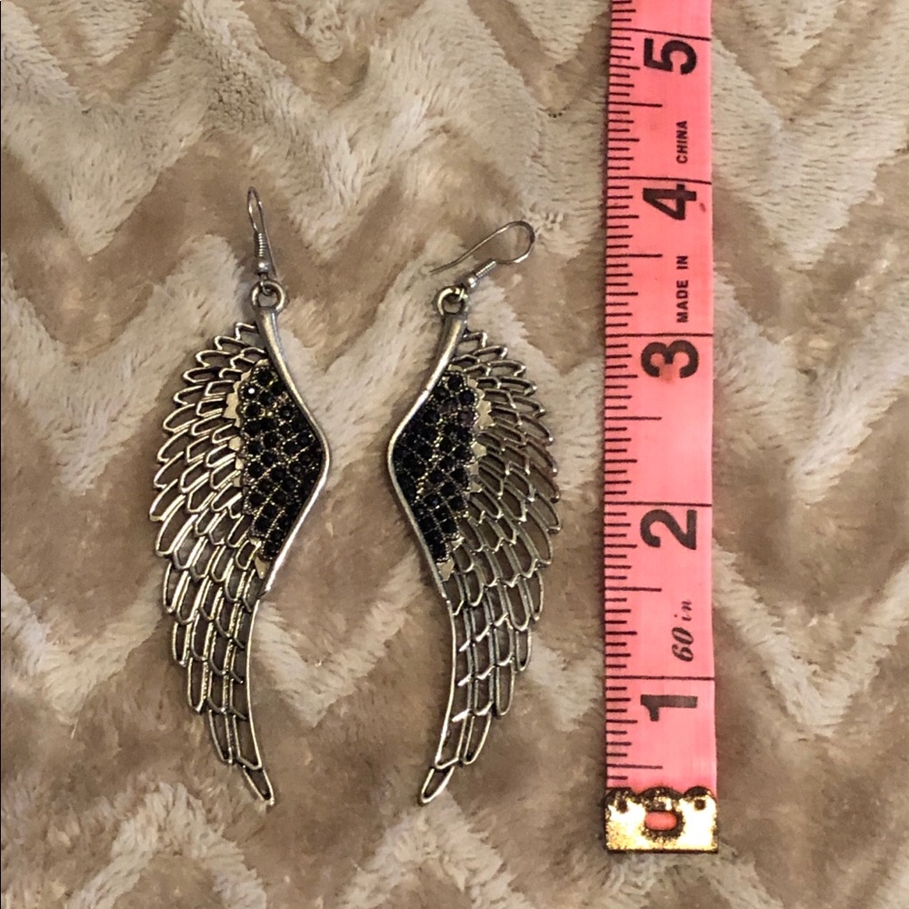 Angel wing earrings